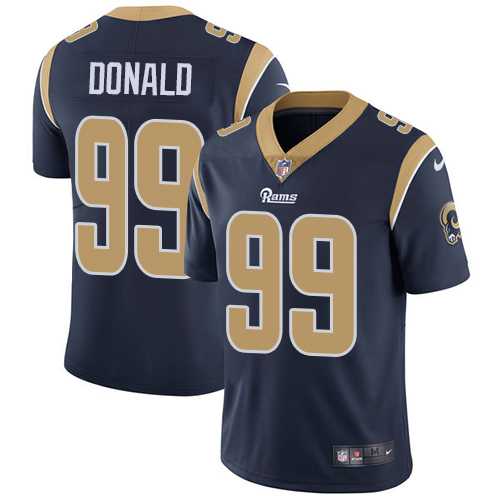 Nike Los Angeles Rams #99 Aaron Donald Navy Blue Team Color NFL Vapor Untouchable Limited Jersey,We sell and wholesale Nike Los Angeles Rams #99 Aaron Donald Navy Blue Team Color NFL Vapor Untouchable Limited Jersey on line form chian!